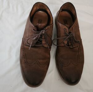 Johnston & murphy mens size 11.5 brown dress shoes #TT7